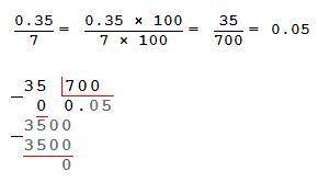 #876 0,35:7= 0,54:9= 0,72:4= СТОЛБИКОМ ЗДЕЛАЙТЕ