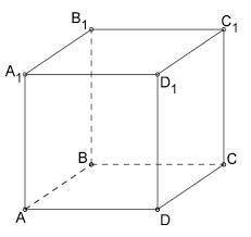Дано куб ABCDA1B1C1D1.а) Вкажіть площини до яких перпендикулярна пряма BB1Б) Вкажіть прямі які перпе