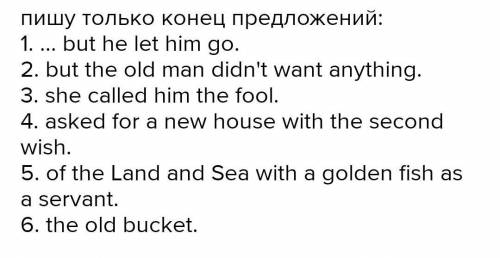 t - the 4 the 5.R3 Read the story again and complete the sentences. 1 One day, the fisherman caught