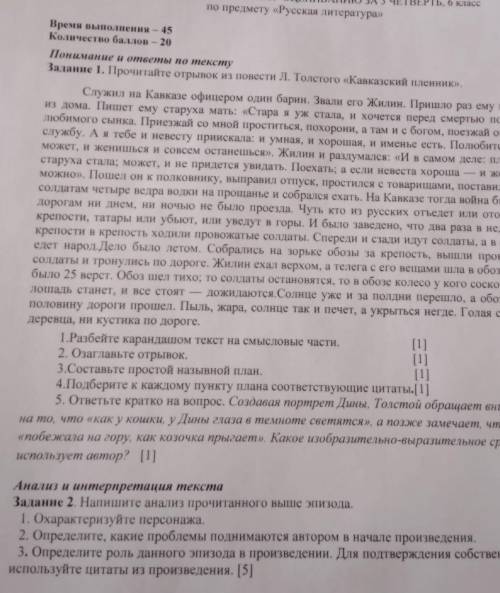 Помагите с совсем по литературе даю 50 надо сделать 2задание