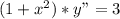 (1+x^{2} )*y"=3