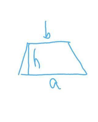 площадь трапеций равна 16см, основания равны 3 и 5см. найдите высоту трапеций. Можно с чертежом !!