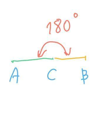 Можно ли построить треугольник ABC если, CB = 2 см, CA = 3 см и угол C = 180°