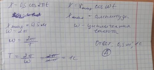 Задание №6 Тело совершает колебательное движение вдоль оси ОХ. Его координата изменяется по закону х