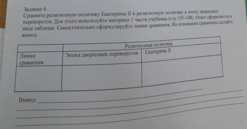 Сравните религиозную политику Екатерины II и религиозную политику в эпоху дворцовых переворотов, Для