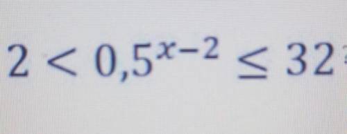 Сколько целых решений имеет неравенство 2<0,5^x-2<=32?