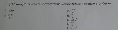 Установите соответствие между левым и правым столбиками