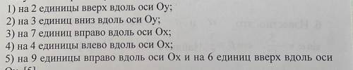 дана парабола y=x² напишите уравнения каждой из парабол полученных при следующих сдвигах данной пара