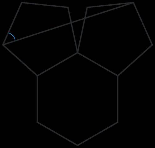 № 13 Шестиугольник и два пятиугольника расположены так, как показано на картинке. У шестиугольника р