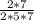 \frac{2*7}{2*5*7}