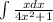 \int\limits {\frac{xdx}{4x^{2} +1} }