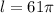 l=61\pi