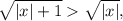 \sqrt{|x|+1} \sqrt{|x|},