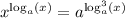 x^{\log_{a}(x)}=a^{\log_{a}^3(x)}