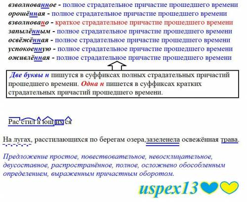 Выписать из текста слова и обьяснить: Правописание н-нн в причастиях Разобрать по составу слово: Рас