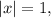 \left| x \right| = 1,