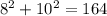 8^2+10^2=164