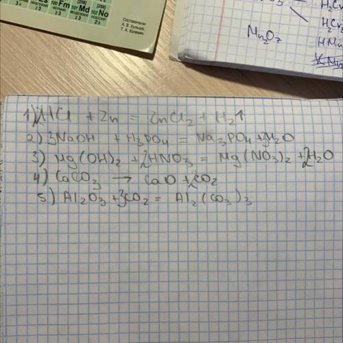 2. Исправьте ошибку 1) HCI2+ Zn= ZnCl2+ H 2) Na(OH)2 + H3PO4=Na3PO4 + H2O 3) MgOH+HNO3=MgNO3+H2O 4)