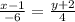 \frac{x-1}{-6} =\frac{y+2}{4}