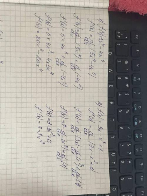 1. f(x)=5x^4-4x^52. f(x)=3x-x^3+1