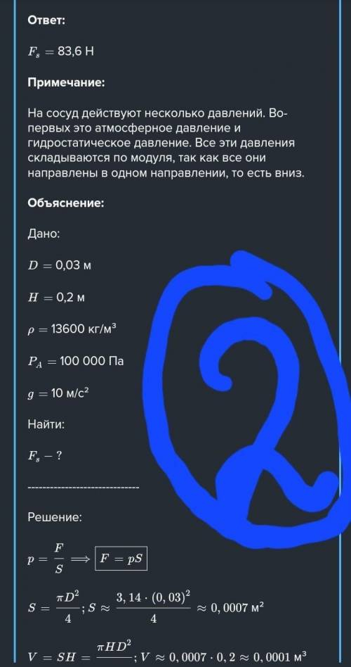 Ко дну цилиндрического сосуда на пружине прикреплён невесомый поршень, из-под которого откачан возду