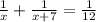 \frac{1}{x} +\frac{1}{x+7} =\frac{1}{12}